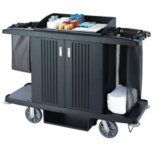 Brand New Quality Assured New Design Black Line Cart Hotel Cleaning Trolley